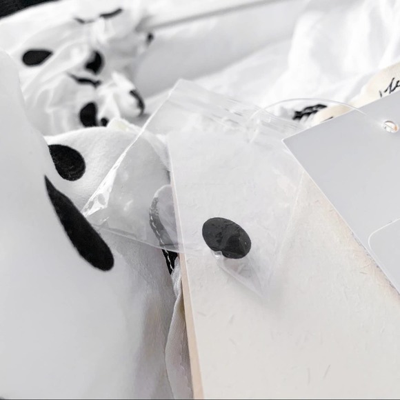 FOR LOVE & LEMONS lexington polka dot romper, s - Picture 12 of 13